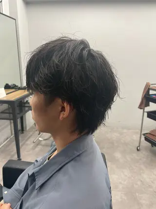ショート パーマ メンズ 社会人向けパーマ 北千住No.1林和輝のヘアスタイル