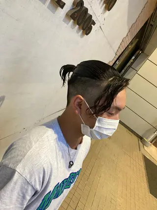 ミディアム パーマ メンズ SHAFT Ieiriのヘアスタイル