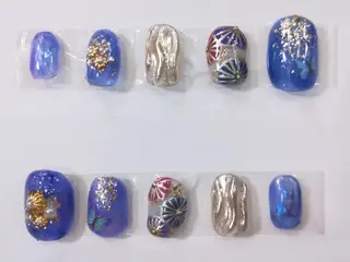 ネイル R'well所属・はばすみれ🎀ﾈｲﾙ 光ﾌｪｲｼｬﾙ ﾍｱのネイルデザイン