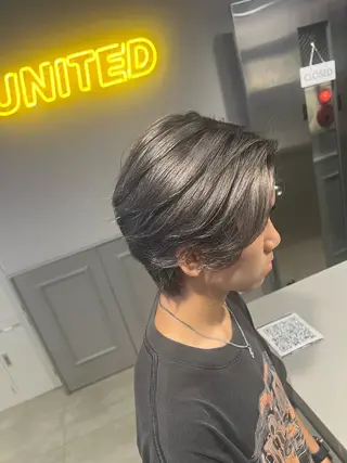 ショート カラー パーマ メンズ 韓国レイヤーカット /REIのヘアスタイル