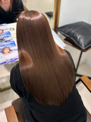 セミロング 縮毛・髪質改善🩰 mai🐰ྀི🤍のヘアスタイル