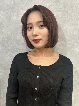 ショート カラー 圧倒的似合わせ ケアカラーYUTOのヘアスタイル