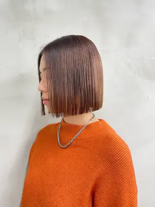 ミディアム 似合わせカット/ ハイトーン/aoiのヘアスタイル