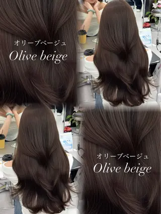 ロング カラー 韓国ヘア　紗希 🦋のヘアスタイル