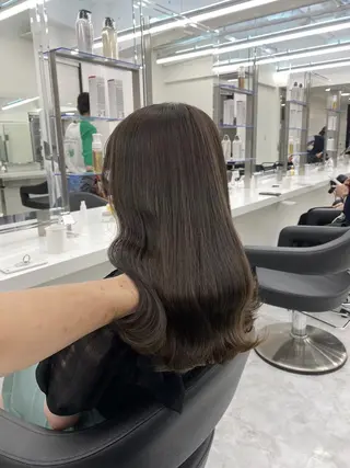 カラー 韓国ヘア🩶🇰🇷 透明感カラー🎀のヘアスタイル
