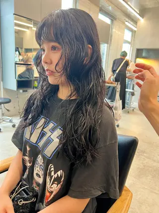 セミロング パーマ sakoda shunkiのヘアスタイル