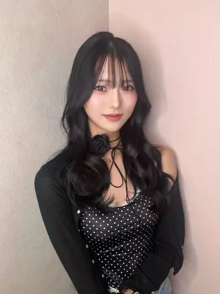 セミロング カラー 韓国ハッシュカット/ 新宿/髪質改善/岡崎のヘアスタイル