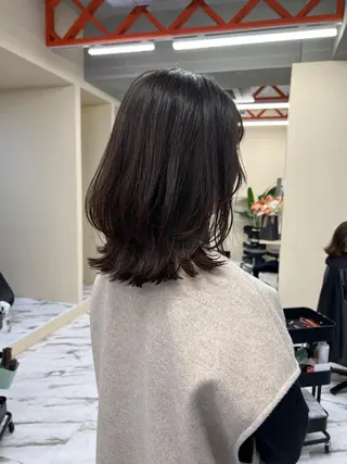 ミディアム ヘアアレンジ 髪質改善/縮毛矯正 鈴木裕介のヘアスタイル