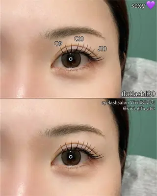 マツエク・マツパ Vivi miuのマツエク・マツパデザイン