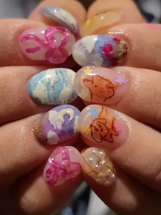 ネイル 3dパーツ/流行り 👧shushu❤️のネイルデザイン