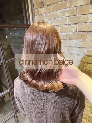 セミロング 🧡ミルクティー/ レイヤー🧡ショウナのヘアスタイル