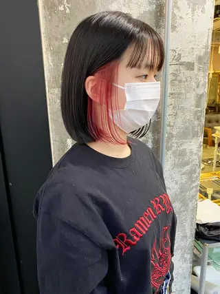 ショート カラー レイヤーカット/ 縮毛矯正/ミサキ💐のヘアスタイル