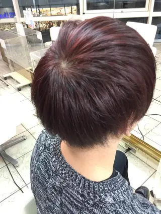 ショート ミディアム セミロング ロング カラー 溝口 和弘のヘアスタイル