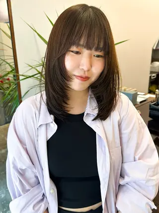 ミディアム 🐏nao暖色カラー 《上前津/大須》🐏のヘアスタイル