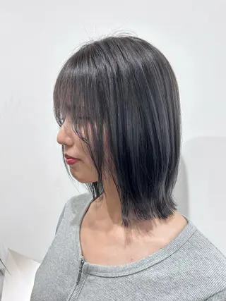 ミディアム 藤森結子/韓国ヘア/ パーソナルカラー診断のヘアスタイル