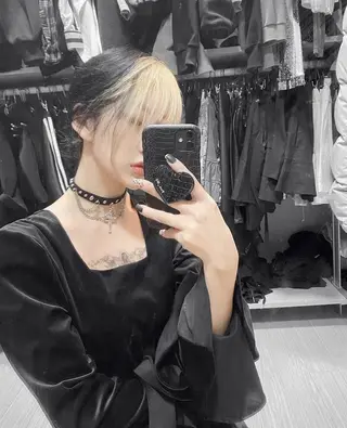 ミディアム 山崎/ボブ縮毛矯正 レイヤー髪質改善のヘアスタイル