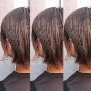 ショート カラー パーマ ヘアアレンジ 脱白髪染め特化GBG 自由が丘所属・【白髪ぼかし 専門GBG】自由が丘のヘアスタイル