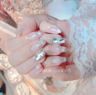 ネイル 23時まで❤︎韓国、 ワンホンネイルのネイルデザイン