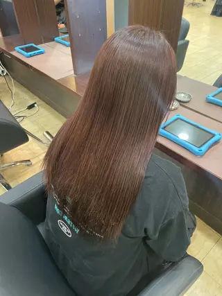 ロング 奥野碧🌈艶髪 /ダメージレスカラーのヘアスタイル