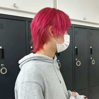 ショート メンズ ダブルカラー/韓国 ヘア/さわのあかねのヘアスタイル