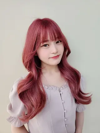 ロング カラー Nanako。/韓国 ヘア/顔周りカットのヘアスタイル