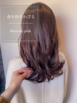 セミロング カラー ヘアアレンジ topstylist 芳賀みなみのヘアスタイル