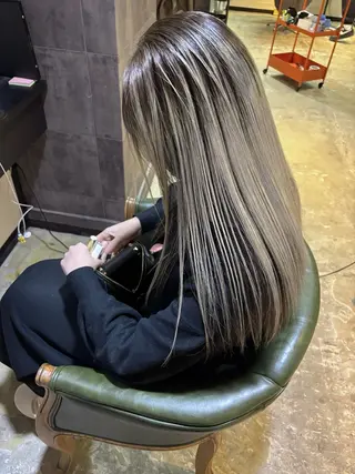 セミロング カラー ヘアアレンジ 広島/ボブ/レイヤー 🌿‬wakabaのヘアスタイル