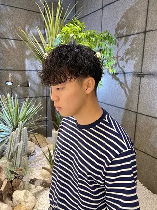 パーマ メンズ 酸スト/フェザー パーマ/三谷海斗のヘアスタイル