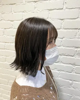 ミディアム 韓国ヘア⭐️石原 宏武⭐️のヘアスタイル