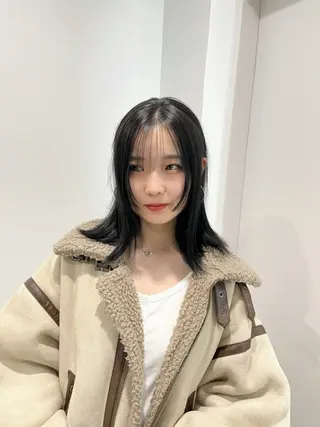 ミディアム モテヘア/グレージュ /ボブ/前原汐🎐のヘアスタイル