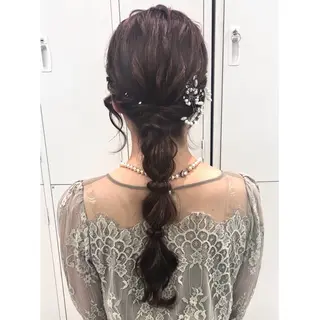 ロング ヘアアレンジ 奥山義進/大宮 /ダブルカラーのヘアスタイル