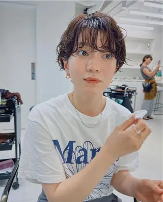 ショート パーマ SALOWIN銀座RAY ll所属・オオクラ マオのヘアスタイル