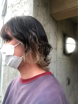 ミディアム カラー パーマ ヘアアレンジ メンズ 💎髪質改善特化💎 RUITOのヘアスタイル