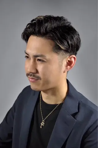 ショート カラー パーマ メンズ 武井 凌のヘアスタイル