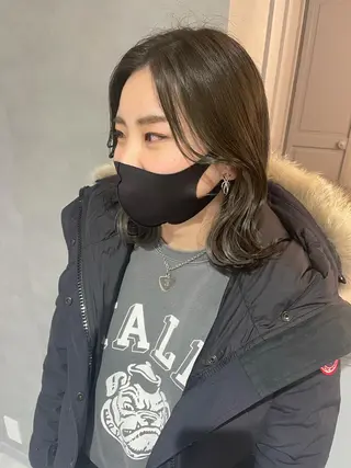 ミディアム ヘアアレンジ 韓国ヘア🖤 YURINAのヘアスタイル