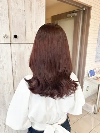 セミロング カラー 尾森紳哉💎透明感/ デザインカラーのヘアスタイル