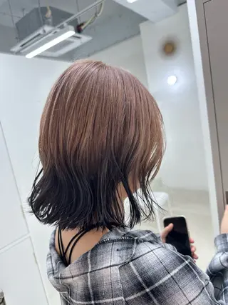 ミディアム カラー 中河 ななのヘアスタイル