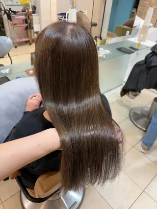 ロング カラー 竹添 有梨沙のヘアスタイル