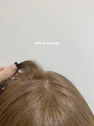 ミディアム カラー 顔周りレイヤー 🎀マリノのヘアスタイル