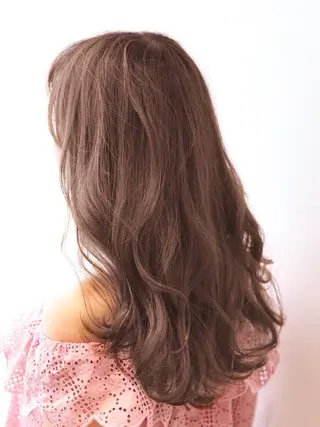 ロング カラー パーマ 髪質改善🌈縮毛矯正 荻原　達矢のヘアスタイル