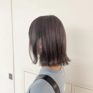 ミディアム 落合 美穂のヘアスタイル