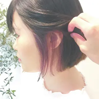 カラー ショートヘア💫 ハイトーン西田拓馬のヘアスタイル