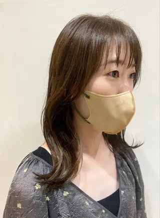 セミロング カラー ♡オシャ髪♡AI ✂️newi町田のヘアスタイル