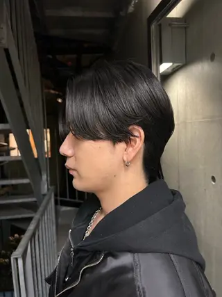 メンズ 韓国風寒色カラー🖤 /縮毛/suzunoのヘアスタイル