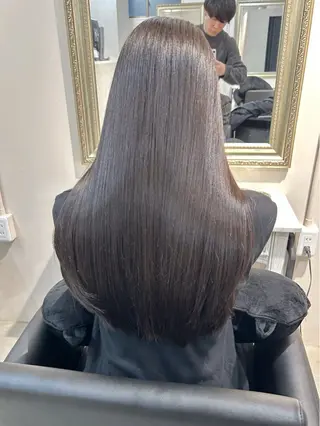 ロング 💎艶カラー+美髪 +髪質改善💎のヘアスタイル