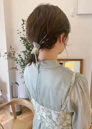 ショート カラー ヘアアレンジ 西山 紗耶香🪽 透明感カラー/ボブのヘアスタイル