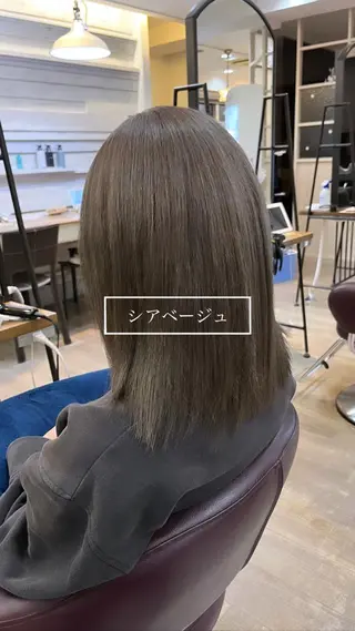 セミロング メンズバレイヤージュ 斉藤春のヘアスタイル
