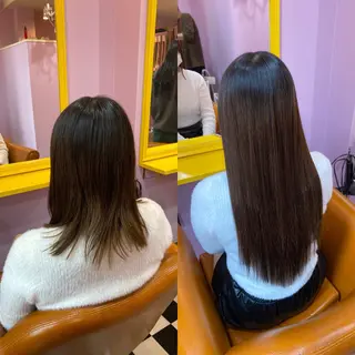 ミディアム チビ編み込みエクステ どぅ〜す/YUIのヘアスタイル