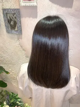 ミディアム レイヤーカット/ 顔周り 五島巨幹のヘアスタイル