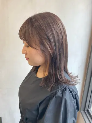 ミディアム カラー 野口 和真のヘアスタイル